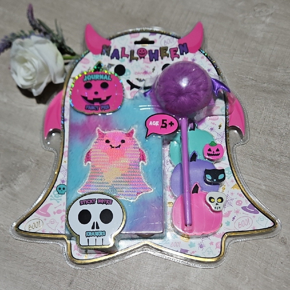 Colorful Halloween Stationery Set
